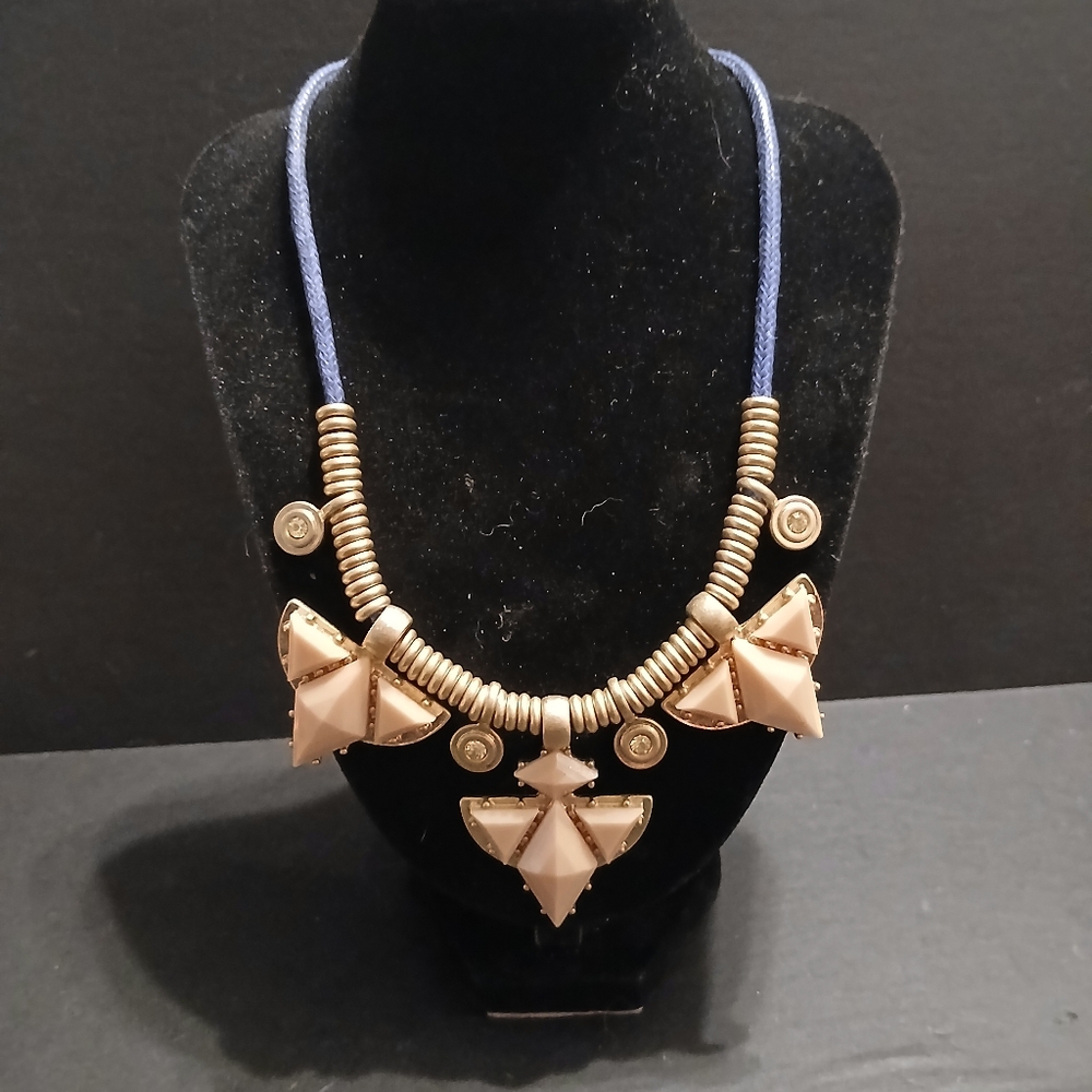 J. Crew Rhinestone rope bib necklace